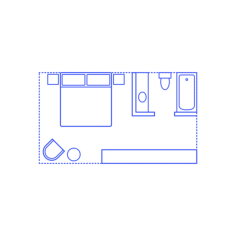 Layouts Hotel Rooms Outline Drawing Svg Vector, Free Vectors File